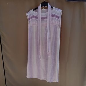 Greentree Weaving belted cotton dress